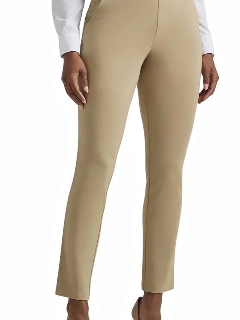 Lee Ultra Lux Mid Rise Slim Fit Ankle Pants in Khaki NWT